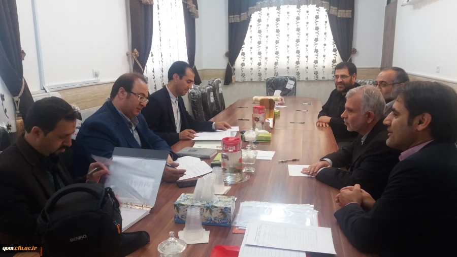 حضور هیأت نظارت آموزش عالی استان قم در دانشگاه فرهنگیان قم
