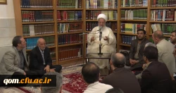 دیدار مسئولان و اساتید دروس تعلیم و تربیت اسلامی دانشگاه فرهنگیان با آیت الله العظمی مکارم شیرازی