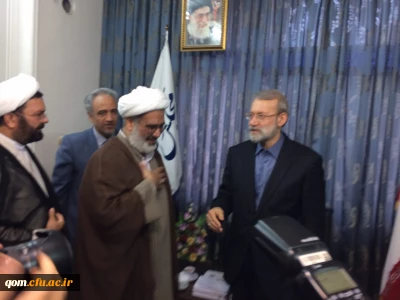 دیدار مسئولین دانشگاه فرهنگیان استان قم با ریاست محترم مجلس شورای اسلامی