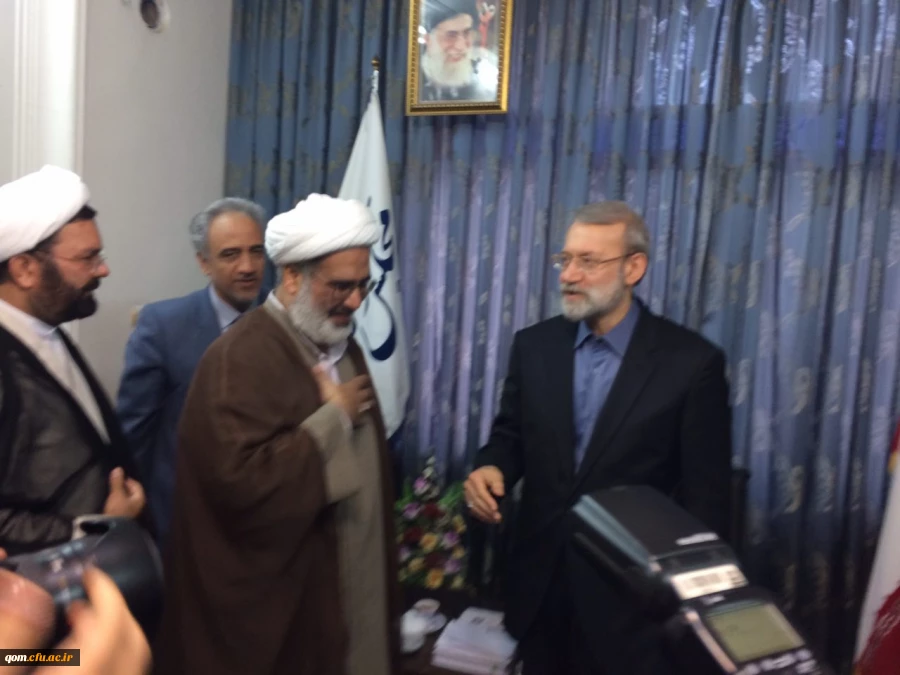 دیدار  مسئولین دانشگاه فرهنگیان استان قم با ریاست محترم مجلس شورای اسلامی
