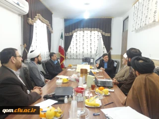 برگزاری جلسه بررسی وضعیت پژوهشکده در حال راه اندازی تعلیم و تربیت اسلامی قم با حضور سرپرست محترم دانشگاه و مسئول محترم نهاد نمایندگی مقام معظم رهبری در سازمان مرکزی