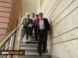 دیدار سرزده دکتر خنیفر از پروژه مقاوم سازی و نوسازی آموزشگاه فدک قم