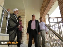 دیدار سرزده دکتر خنیفر از پروژه مقاوم سازی و نوسازی آموزشگاه فدک قم