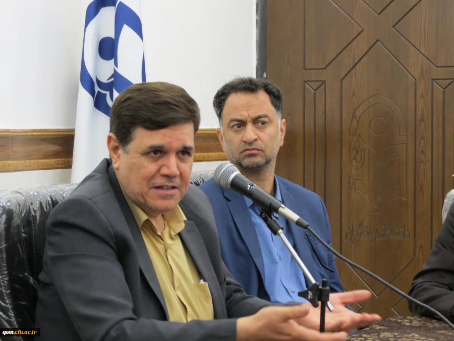 آئین افتتاح ساختمان جدید مدیریت امور پردیس های استان قم با حضور دکتر خنیفر رئیس دانشگاه فرهنگیان و استاندار محترم استان قم جناب آقای مهندس صادقی