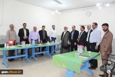 بازدید جناب آقای زارعی رضایی سرپرست مدیریت امور پردیس های استان قم و هیئت همراه از شروع به کار مصاحبه از مستخدمان پیمانی آموزش و پرورش سال 97