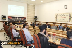 آیین تکریم و قدرانی از حجت الاسلام و المسلمین دکتر زارعی رضایی سرپرست سابق و معرفی جناب آقای محمدپور به عنوان سرپرست جدید مدیریت امور پردیس های استان قم