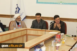 آیین تکریم و قدرانی از حجت الاسلام و المسلمین دکتر زارعی رضایی سرپرست سابق و معرفی جناب آقای محمدپور به عنوان سرپرست جدید مدیریت امور پردیس های استان قم