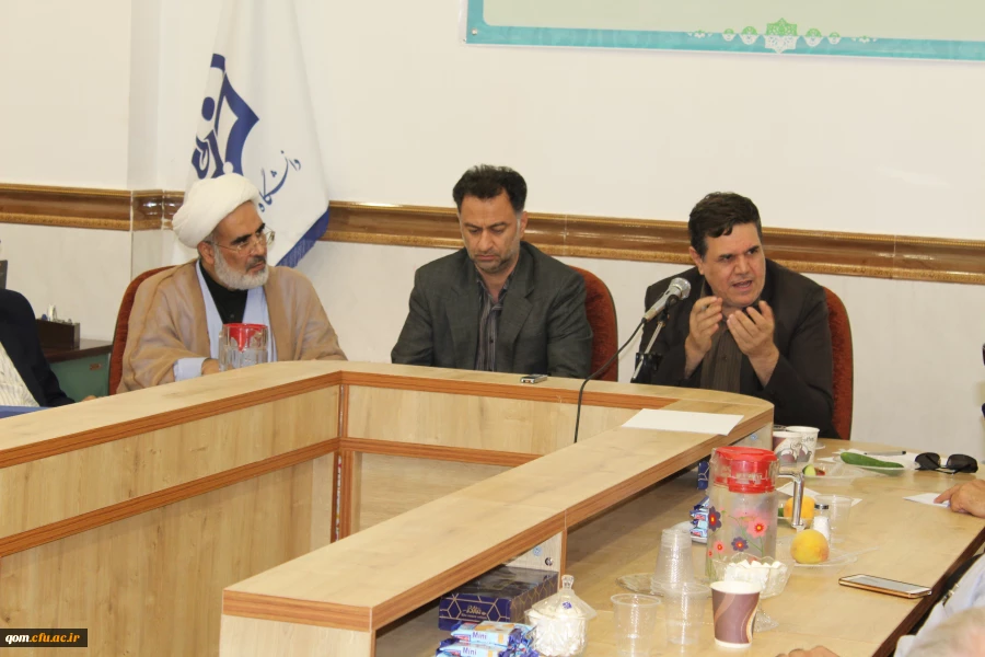 آیین تکریم و قدرانی از حجت الاسلام و المسلمین دکتر زارعی رضایی سرپرست سابق و معرفی جناب آقای محمدپور به عنوان سرپرست جدید مدیریت امور پردیس های استان قم