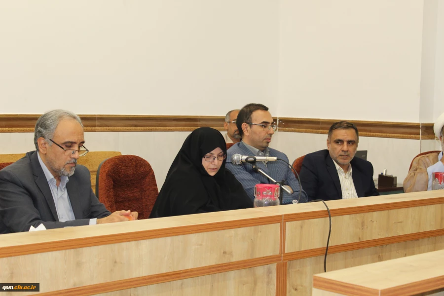 آیین تکریم و قدرانی از حجت الاسلام و المسلمین دکتر زارعی رضایی سرپرست سابق و معرفی جناب آقای محمدپور به عنوان سرپرست جدید مدیریت امور پردیس های استان قم