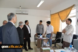 بازدید سرپرست مدیریت امور پردیس های استان قم از پایگاه های مصاحبه پذیرفته شدگان چند برابر ظرفیت در آزمون سراسری 97
