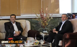دیدار سرپرست مدیریت امور پردیس های استان قم با سید محمدرضاهاشمی سرپرست استانداری استان قم