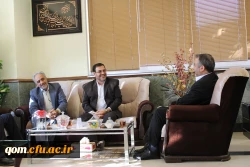 دیدار سرپرست مدیریت امور پردیس های استان قم با سید محمدرضاهاشمی سرپرست استانداری استان قم