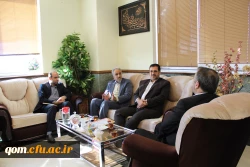 دیدار سرپرست مدیریت امور پردیس های استان قم با سید محمدرضاهاشمی سرپرست استانداری استان قم