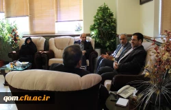 دیدار سرپرست مدیریت امور پردیس های استان قم با سید محمدرضاهاشمی سرپرست استانداری استان قم