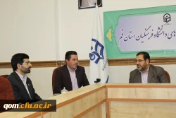 بازدید دکتر مشهدی مدیر امور مدارس وابسته و کارورزی دانشگاه فرهنگیان از مدیریت امور پردیس های استان قم