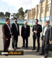 بازدید دکتر مشهدی مدیر امور مدارس وابسته و کارورزی دانشگاه فرهنگیان از مدیریت امور پردیس های استان قم
