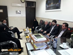 بازدید دکتر مشهدی مدیر امور مدارس وابسته و کارورزی دانشگاه فرهنگیان از مدیریت امور پردیس های استان قم