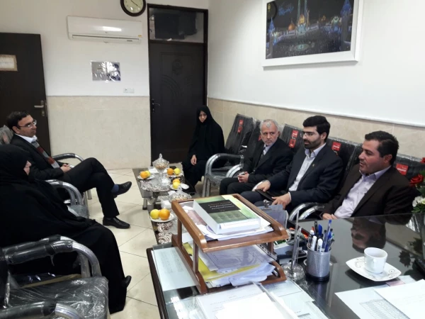 بازدید دکتر مشهدی مدیر امور مدارس وابسته و کارورزی دانشگاه فرهنگیان از مدیریت امور پردیس های استان قم