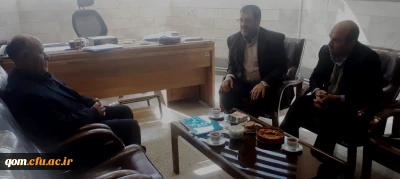 جلسه هماهنگی و پیگیری واگذاری زمین جهت دانشگاه جامع فرهنگیان استان قم