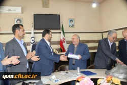 دیدار مدیریت امور پردیس های استان با کارکنان دانشگاه فرهنگیان استان قم در آستانه عید نوروز و میلاد با سعادت امیرالمومنین(ع) و روز پدر