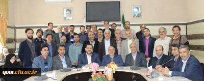 دیدار مدیریت امور پردیس های استان با کارکنان دانشگاه فرهنگیان استان قم در آستانه عید نوروز و میلاد با سعادت امیرالمومنین(ع) و روز پدر