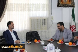 دیدار نوروزی سرپرست مدیریت امور پردیس های استان قم با مدیرکل آموزش و پرورش استان