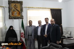دیدار نوروزی سرپرست مدیریت امور پردیس های استان قم با مدیرکل آموزش و پرورش استان