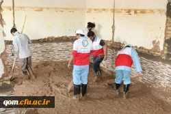 حضور دانشجو معلمان پردیس آیت الله طالقانی(ره) قم در امداد رسانی به مناطق سیل زده شهرستان پلدختر