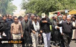 تشییع پیکر شهید گمنام 17 ساله در دانشگاه فرهنگیان استان قم