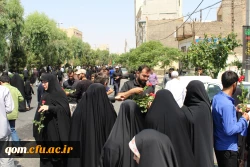 تشییع پیکر شهید گمنام 17 ساله در دانشگاه فرهنگیان استان قم