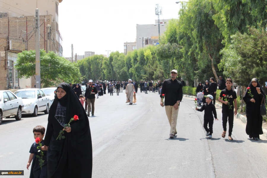 تشییع پیکر شهید گمنام 17 ساله در دانشگاه فرهنگیان استان قم