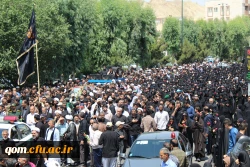 تشییع پیکر شهید گمنام 17 ساله در دانشگاه فرهنگیان استان قم