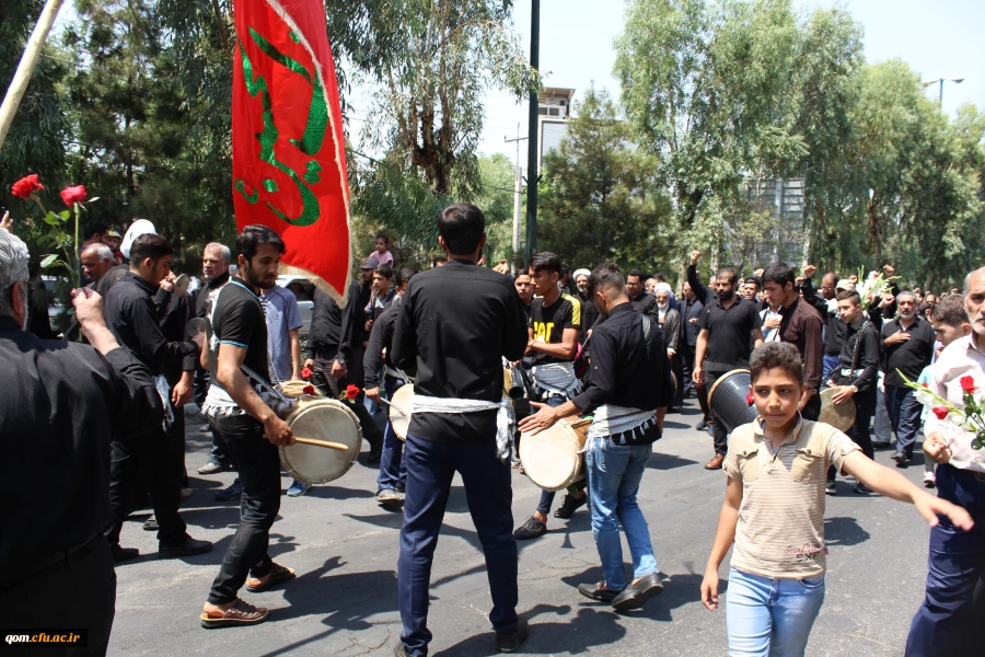 تشییع پیکر شهید گمنام 17 ساله در دانشگاه فرهنگیان استان قم