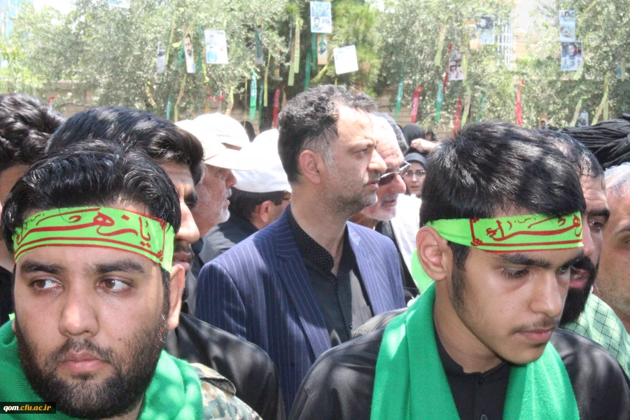 تشییع پیکر شهید گمنام 17 ساله در دانشگاه فرهنگیان استان قم