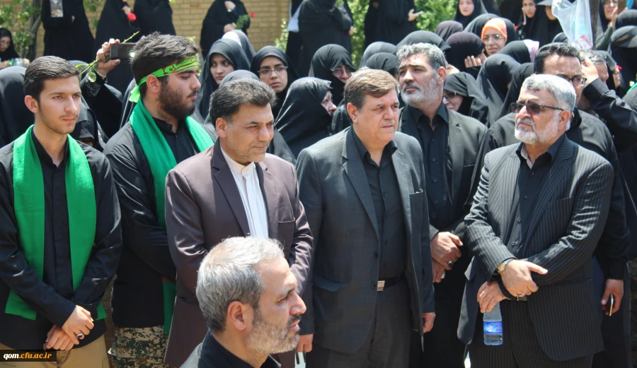 تشییع پیکر شهید گمنام 17 ساله در دانشگاه فرهنگیان استان قم