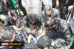 تشییع پیکر شهید گمنام 17 ساله در دانشگاه فرهنگیان استان قم