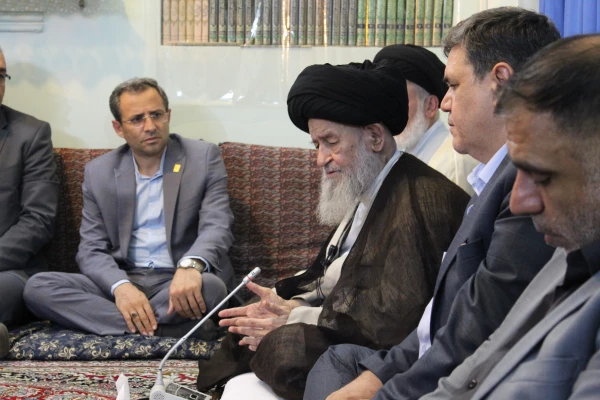 دیدار هیئت رئیسه دانشگاه و روسای استانی دانشگاه فرهنگیان سراسر کشور با آیت الله العظمی علوی گرگانی