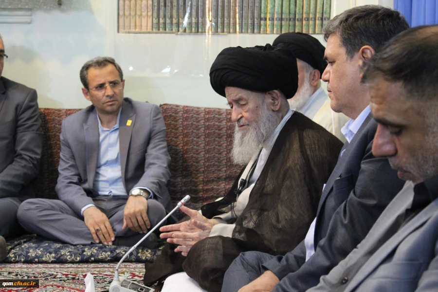 دیدار هیئت رئیسه دانشگاه و روسای استانی دانشگاه فرهنگیان سراسر کشور با آیت الله العظمی علوی گرگانی