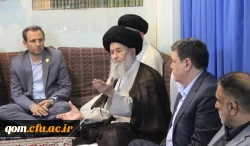 دیدار هیئت رئیسه دانشگاه و روسای استانی دانشگاه فرهنگیان سراسر کشور با آیت الله العظمی علوی گرگانی