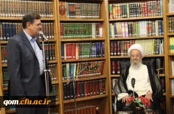 دیدار هیئت رئیسه دانشگاه به همراه مدیران استانی سراسر کشور دانشگاه فرهنگیان سراسر کشور با آیت الله العظمی مکارم شیرازی