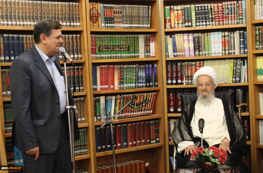 دیدار هیئت رئیسه دانشگاه به همراه مدیران استانی سراسر کشور دانشگاه فرهنگیان سراسر کشور با آیت الله العظمی مکارم شیرازی