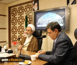 دیدار هیئت رئیسه دانشگاه فرهنگیان و مدیران استانی دانشگاه با آیت الله اعرافی