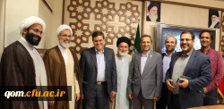 دیدار هیئت رئیسه دانشگاه فرهنگیان و مدیران استانی دانشگاه با آیت الله اعرافی