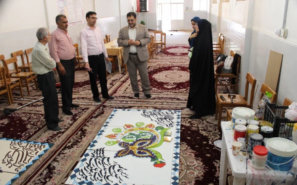 بازدید سرپرست مدیریت امور پردیس های استان از مراحل آماده سازی پردیس های سطح استان 6