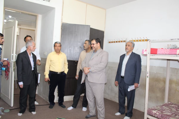 بازدید سرپرست مدیریت امور پردیس های استان از مراحل آماده سازی پردیس های سطح استان 13