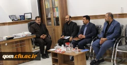 دیدار مدیرعامل مدیریت شعب بانک تجارت استان با سرپرست مدیریت امور پردیس های استان قم 2