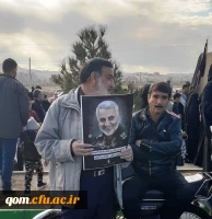 بدرقه با شکوه ابدان مطهر سردار رشید اسلام حاج قاسم سلیمانی و همرزمان مجاهدش توسط مردم انقلابی قم  4