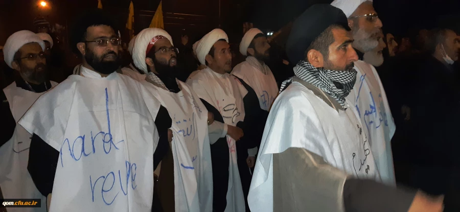 بدرقه با شکوه ابدان مطهر سردار رشید اسلام حاج قاسم سلیمانی و همرزمان مجاهدش توسط مردم انقلابی قم  8