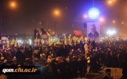 بدرقه با شکوه ابدان مطهر سردار رشید اسلام حاج قاسم سلیمانی و همرزمان مجاهدش توسط مردم انقلابی قم  11