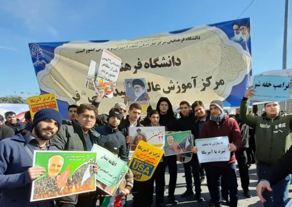 حضور گسترده دانشجو معلمان و همکاران دانشگاه فرهنگیان استان قم دوشادوش مردم همیشه در صحنه  4